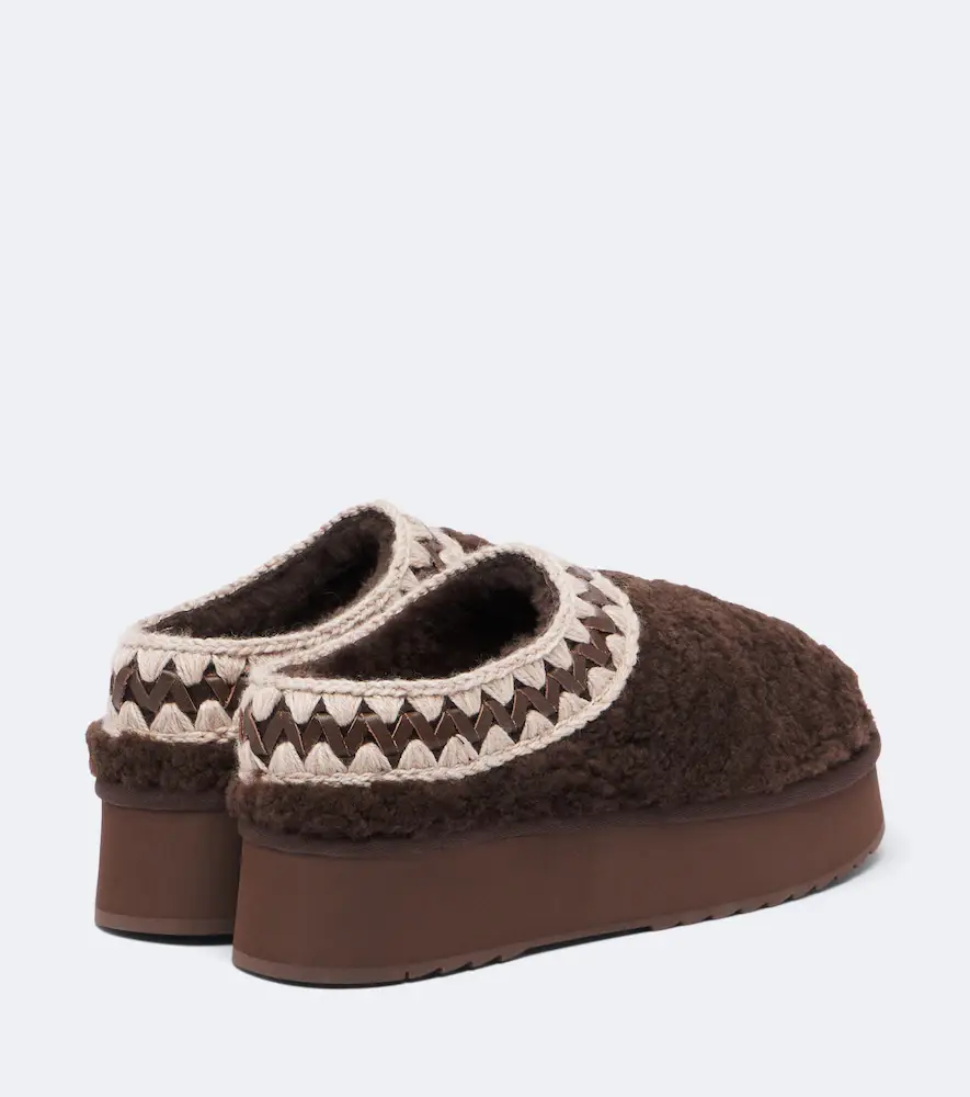 MOU Shearling platform mules | Thumbnail 2 MOU Shearling platform mules | Thumbnail 2