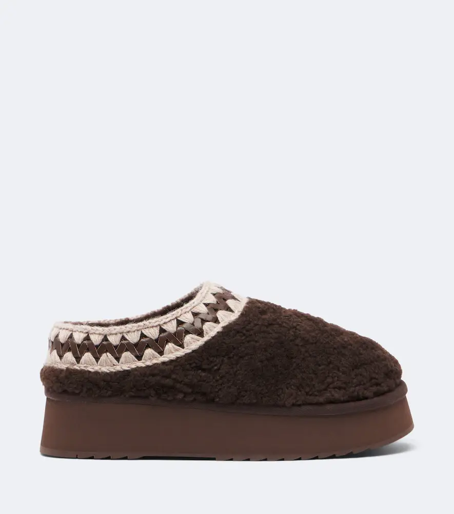 MOU Shearling platform mules | Thumbnail 4 MOU Shearling platform mules | Thumbnail 4