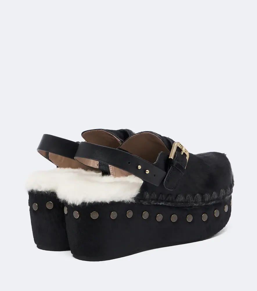 MOU Shearling-lined calf hair clogs | Thumbnail 2 MOU Shearling-lined calf hair clogs | Thumbnail 2