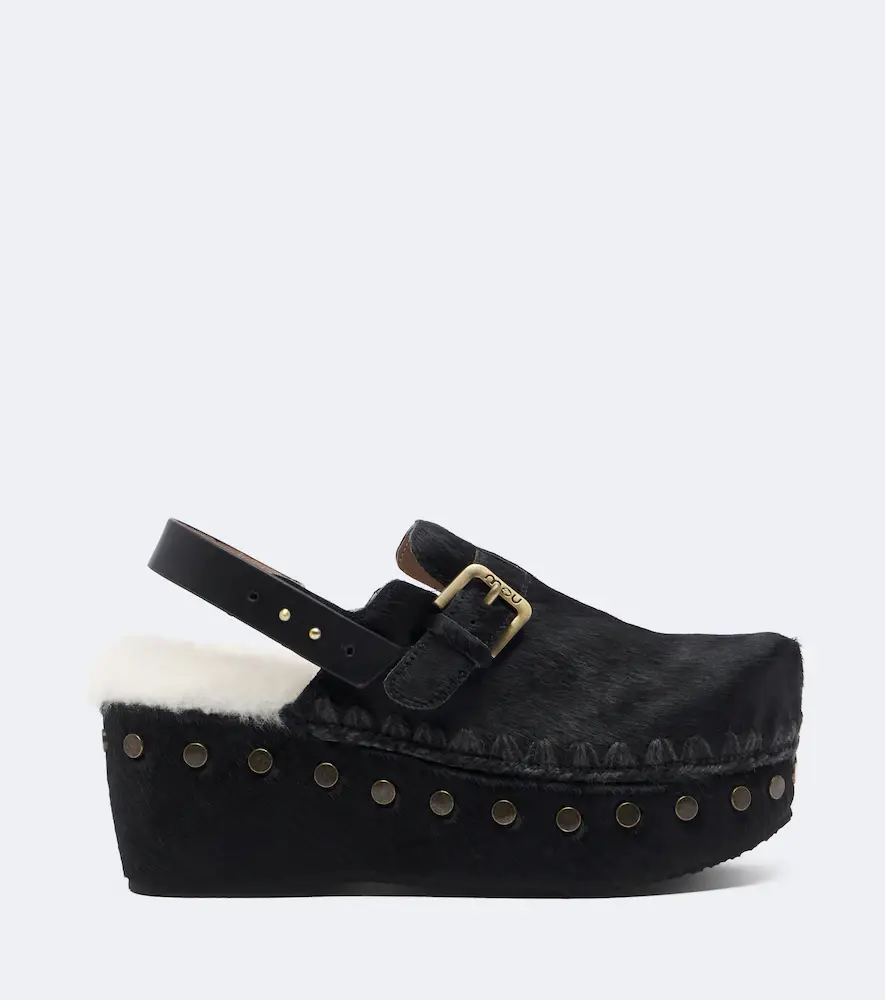 MOU Shearling-lined calf hair clogs | Thumbnail 3 MOU Shearling-lined calf hair clogs | Thumbnail 3