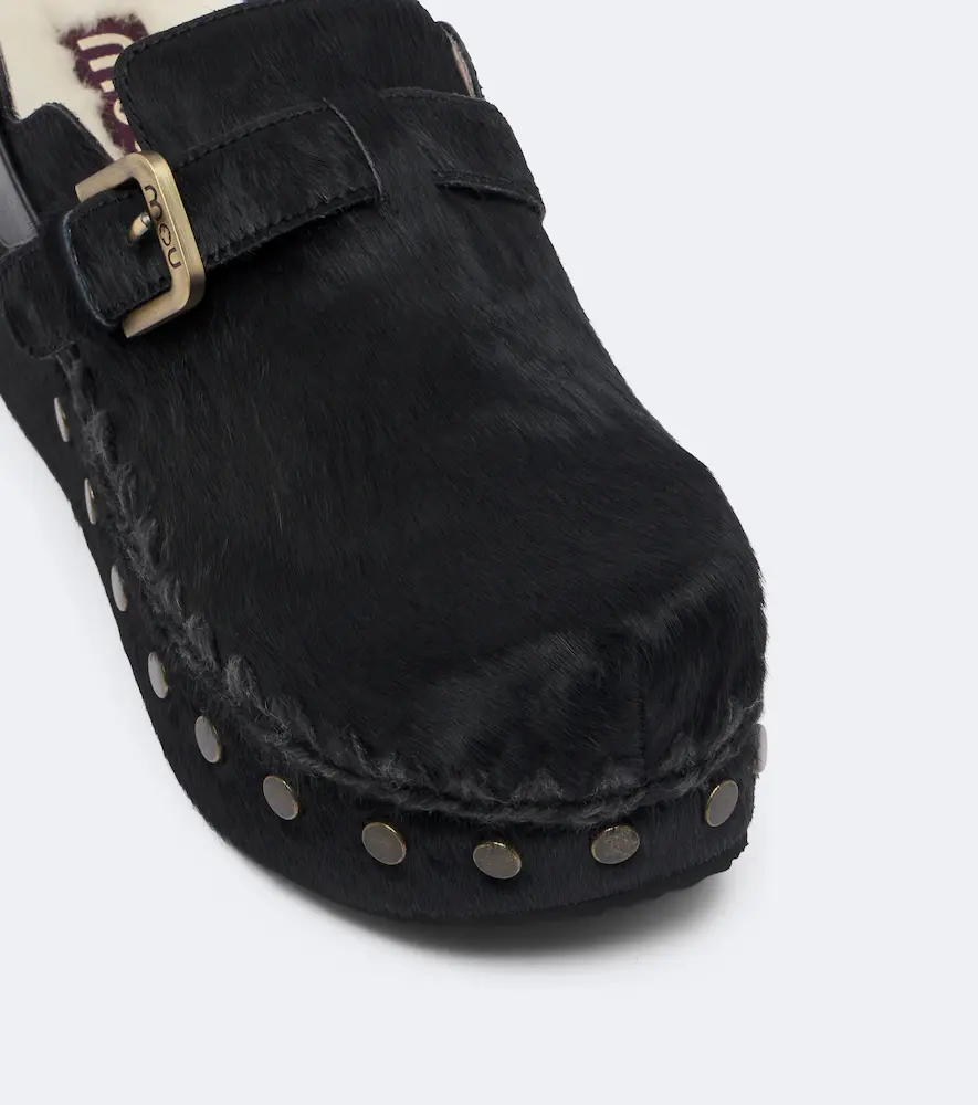 MOU Shearling-lined calf hair clogs | Thumbnail 4 MOU Shearling-lined calf hair clogs | Thumbnail 4