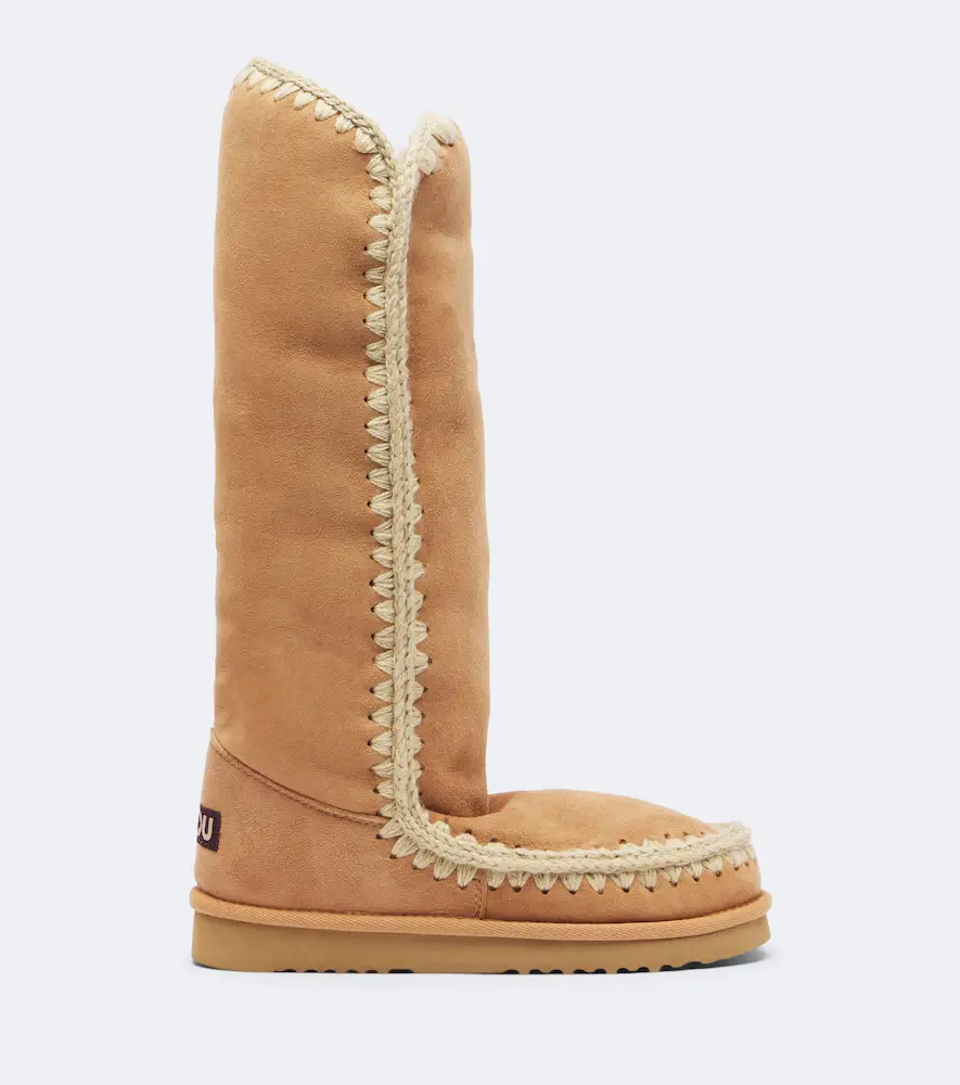 MOU Shearling-lined suede knee-high boots | Thumbnail 3