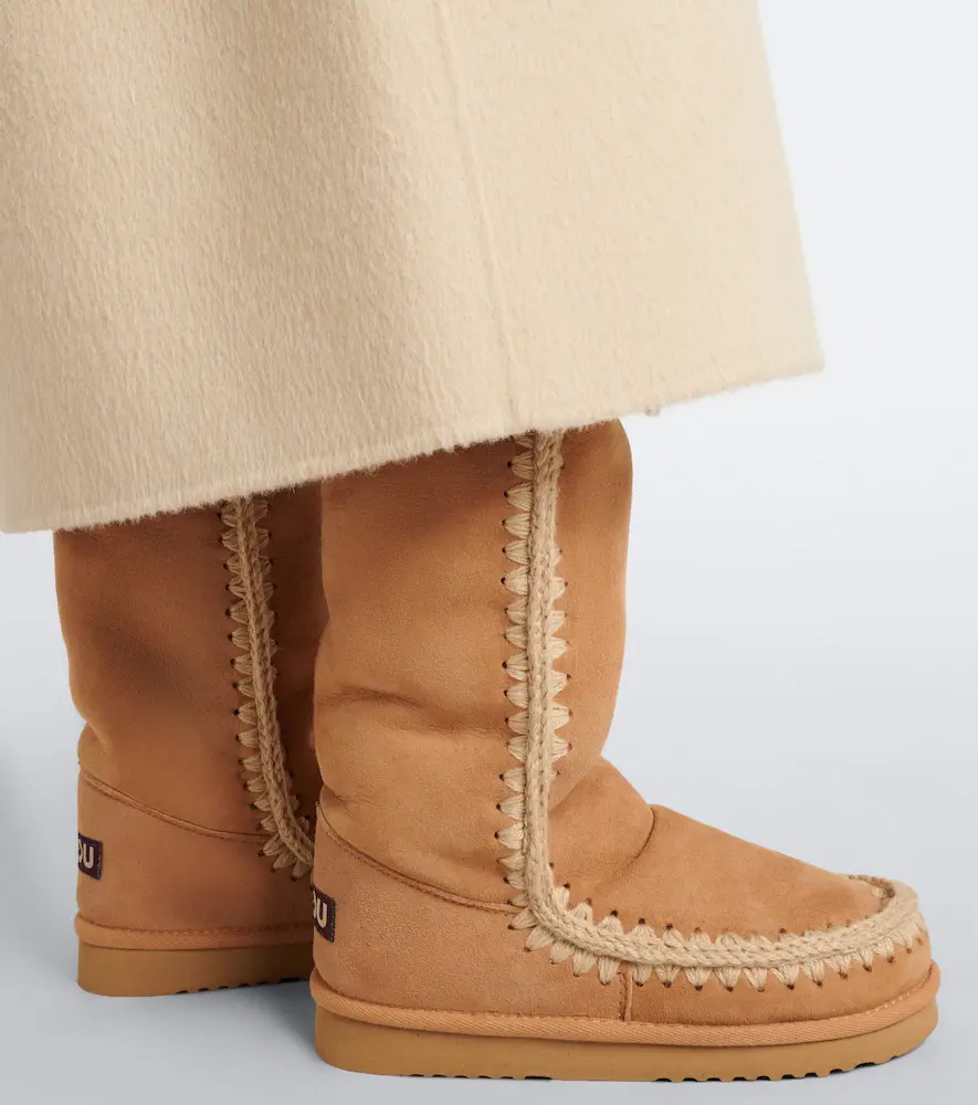 MOU Shearling-lined suede knee-high boots | Thumbnail 6