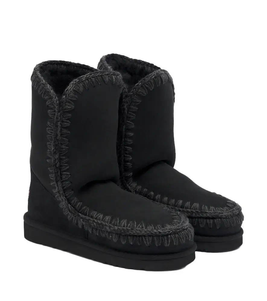 24 shearling-lined suede mid-calf boots 24 shearling-lined suede mid-calf boots