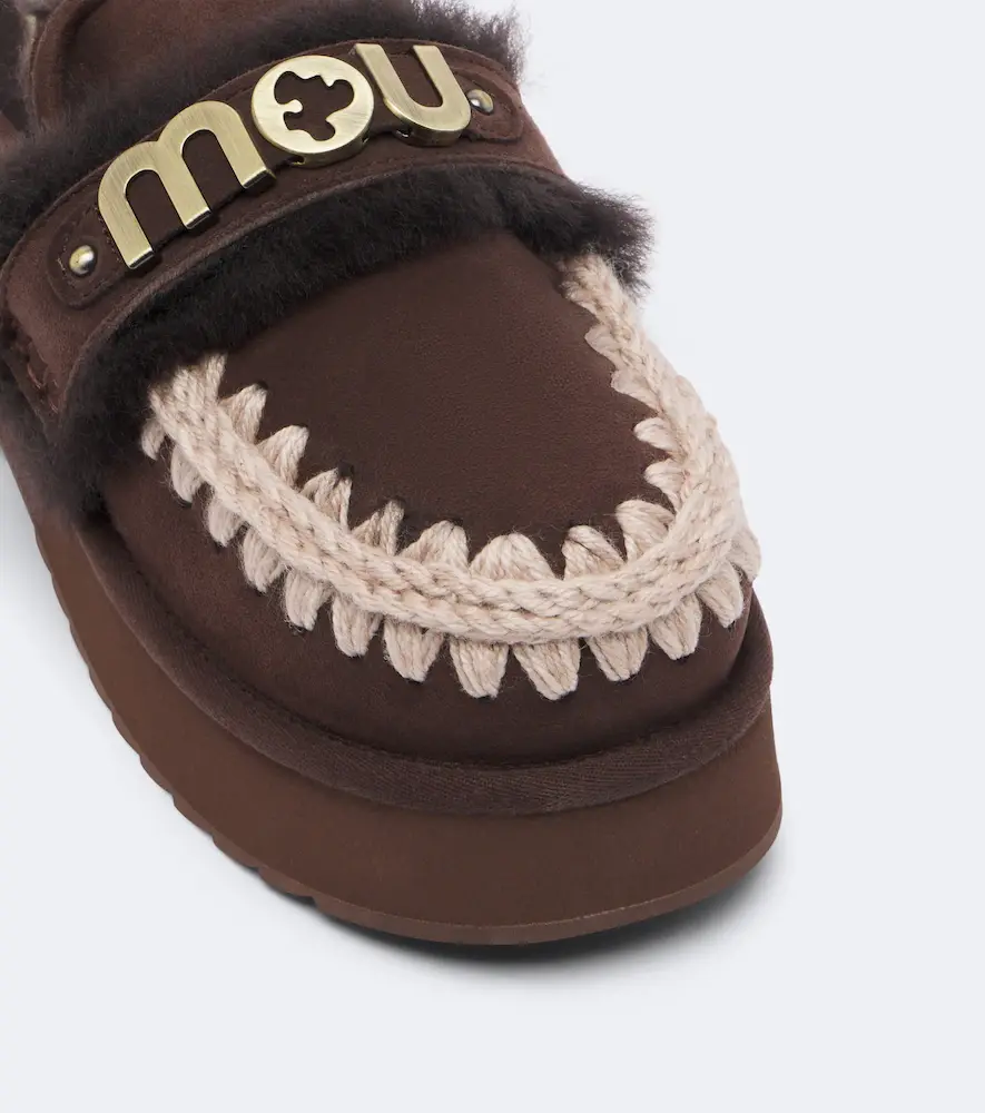 MOU Shearling-lined suede platform mules | Thumbnail 2 MOU Shearling-lined suede platform mules | Thumbnail 2