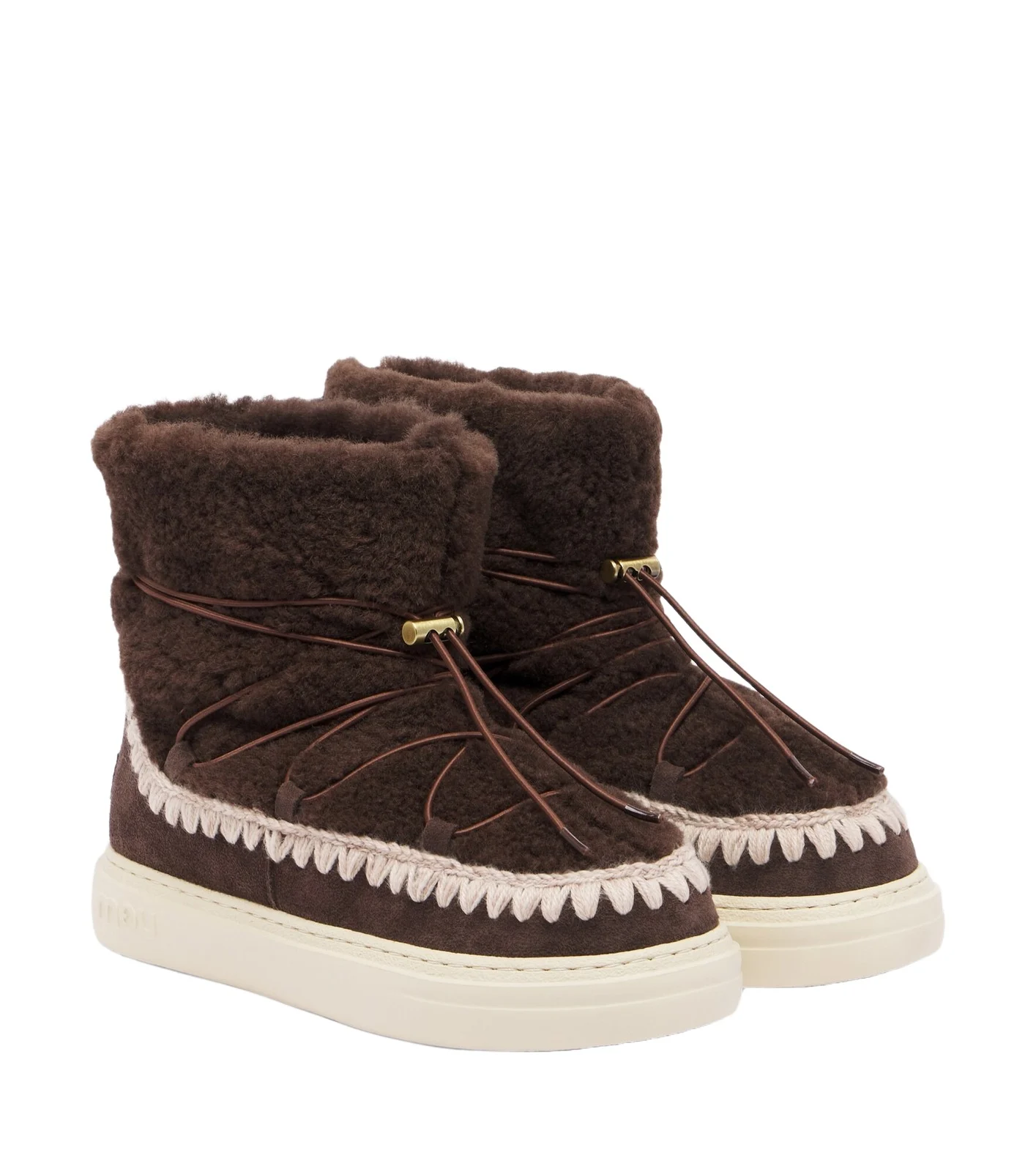 MOU Sneaker Bold shearling ankle boots