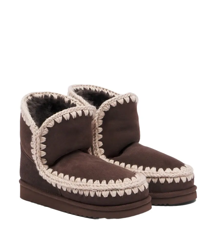 18 shearling-lined suede ankle boots 18 shearling-lined suede ankle boots