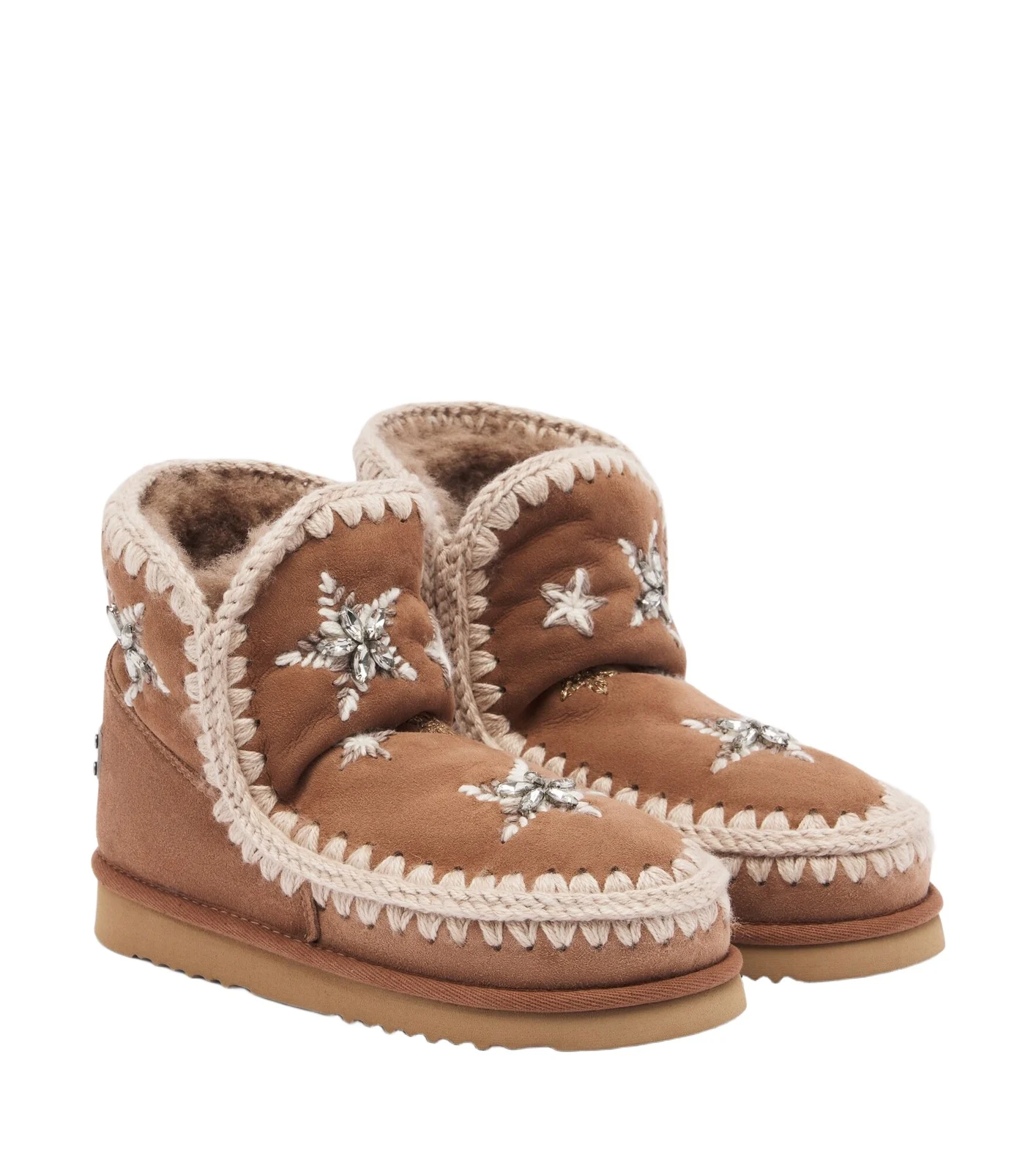MOU 18 embellished suede ankle boots