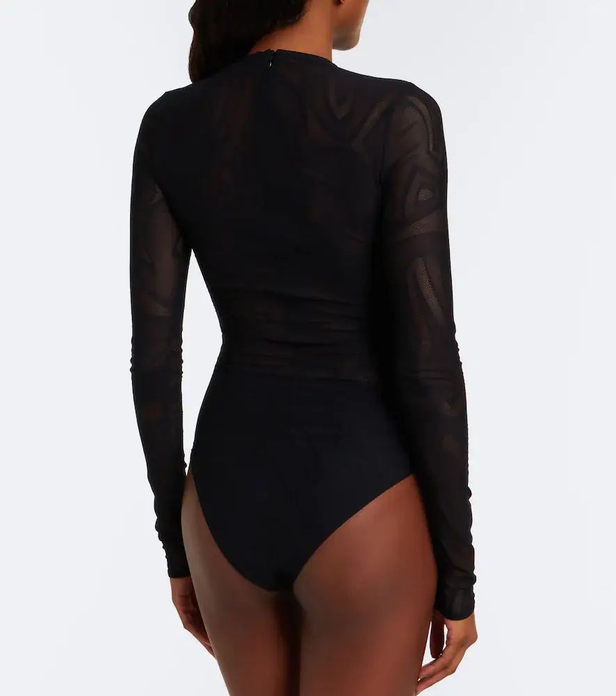 PUCCI Labirinto jacquard tulle bodysuit | Thumbnail 6 PUCCI Labirinto jacquard tulle bodysuit | Thumbnail 6