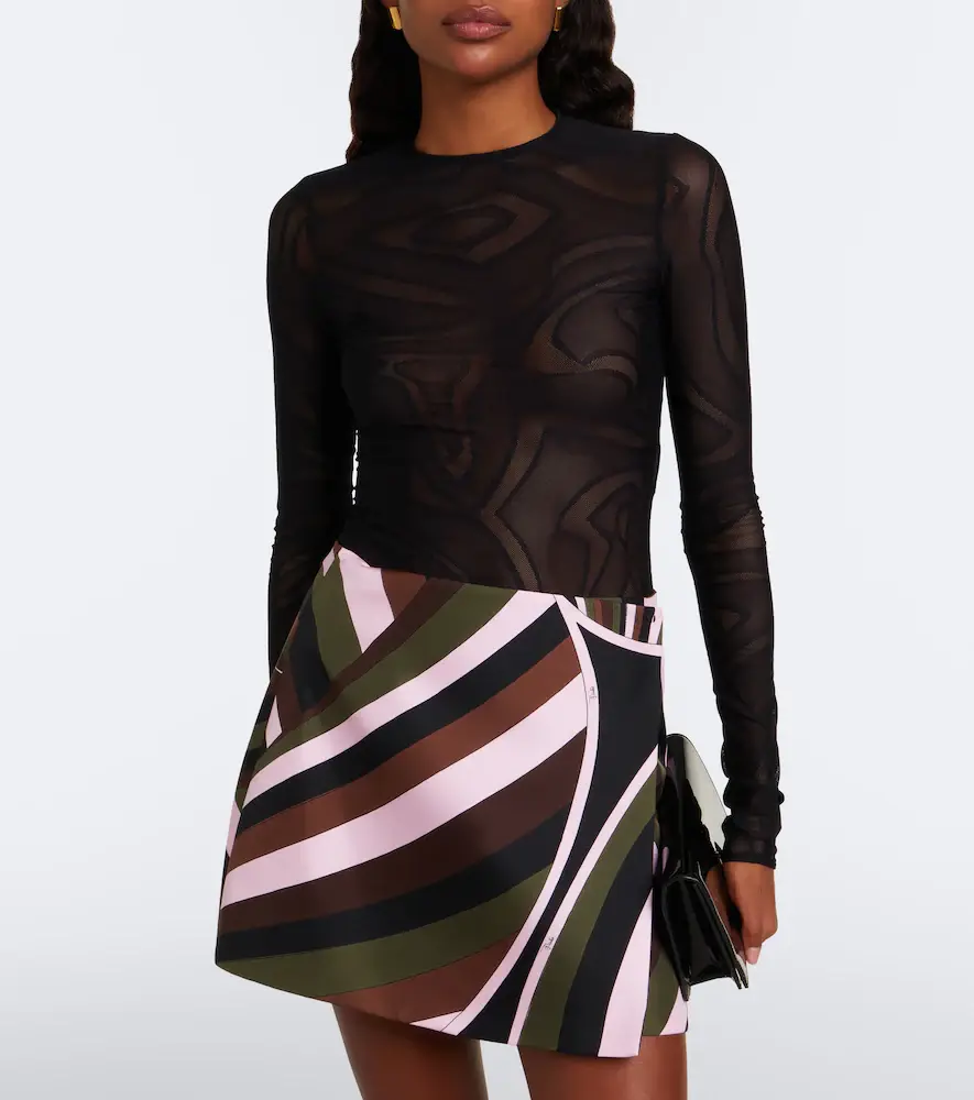 PUCCI Labirinto jacquard tulle bodysuit | Thumbnail 7 PUCCI Labirinto jacquard tulle bodysuit | Thumbnail 7
