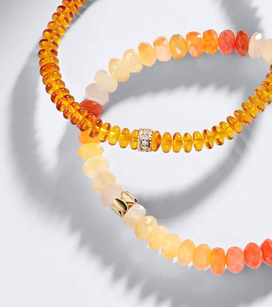 Sydney Evan 14kt gold beaded bracelet with gemstones | Thumbnail 3 Sydney Evan 14kt gold beaded bracelet with gemstones | Thumbnail 3