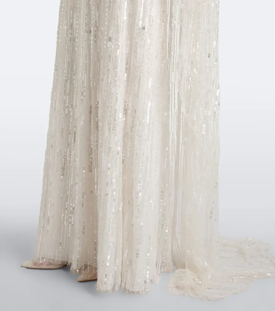 Jenny Packham Nirvana caped embellished gown | Thumbnail 3 Jenny Packham Nirvana caped embellished gown | Thumbnail 3
