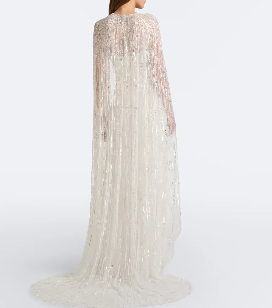 Jenny Packham Nirvana caped embellished gown | Thumbnail 6 Jenny Packham Nirvana caped embellished gown | Thumbnail 6