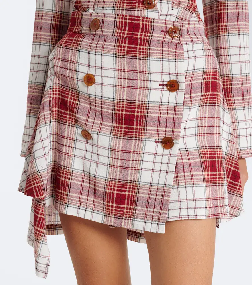 Vivienne Westwood Marta tartan crêpe miniskirt | Thumbnail 2 Vivienne Westwood Marta tartan crêpe miniskirt | Thumbnail 2