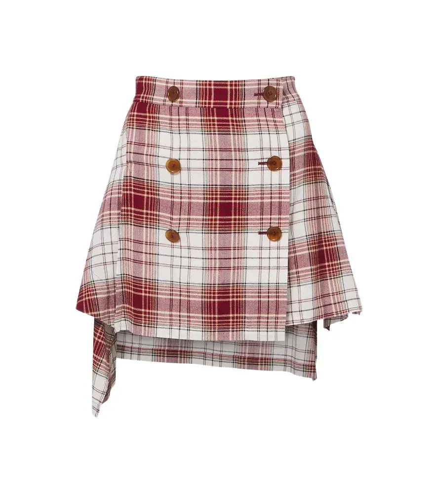 Vivienne Westwood Marta tartan crêpe miniskirt