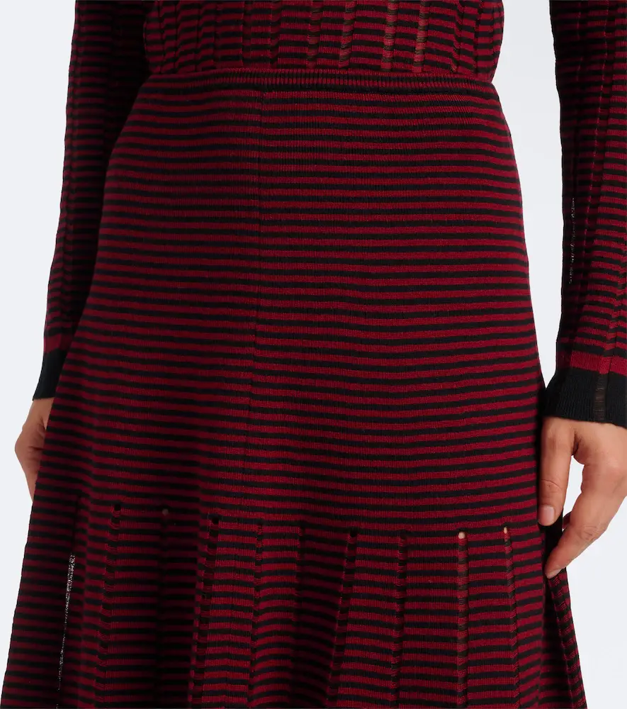 Proenza Schouler Phyllis striped wool and cotton midi skirt | Thumbnail 5 Proenza Schouler Phyllis striped wool and cotton midi skirt | Thumbnail 5