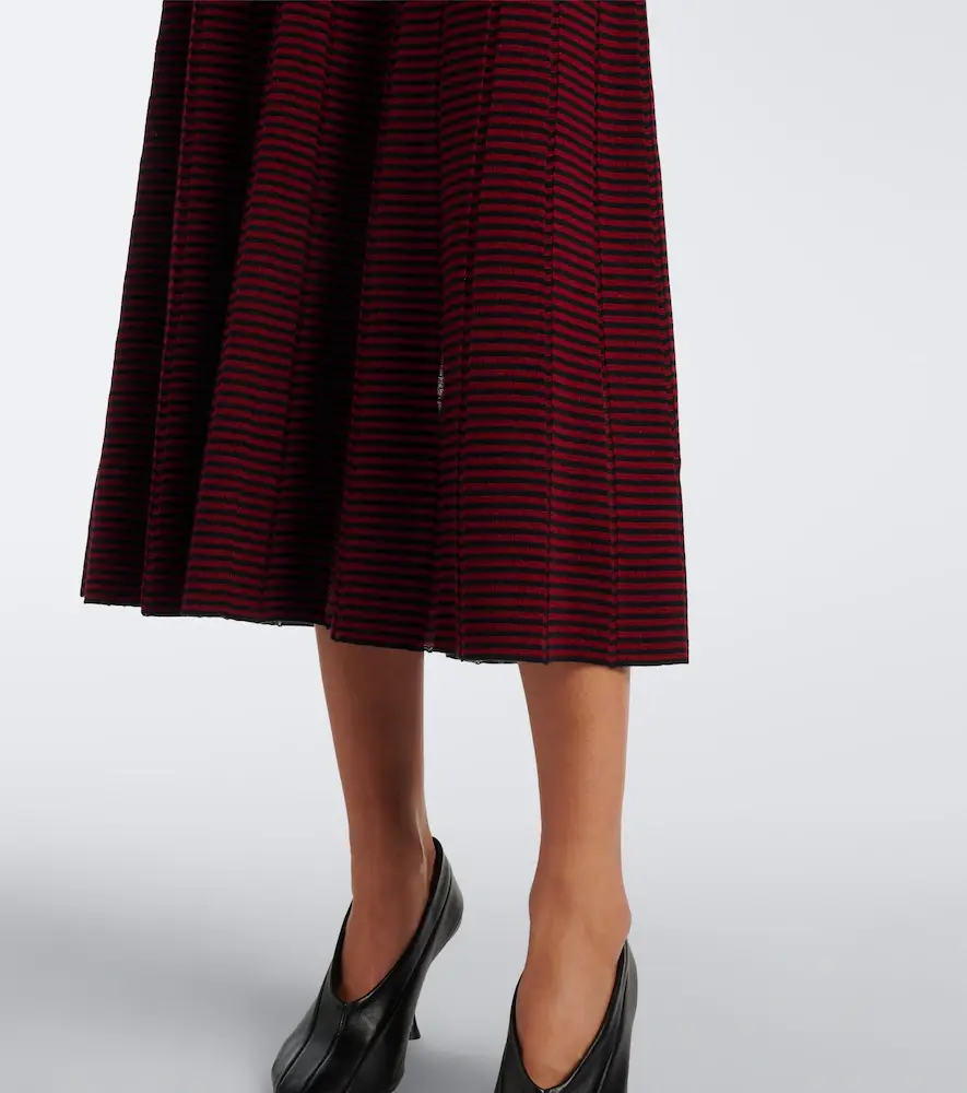 Proenza Schouler Phyllis striped wool and cotton midi skirt | Thumbnail 6 Proenza Schouler Phyllis striped wool and cotton midi skirt | Thumbnail 6
