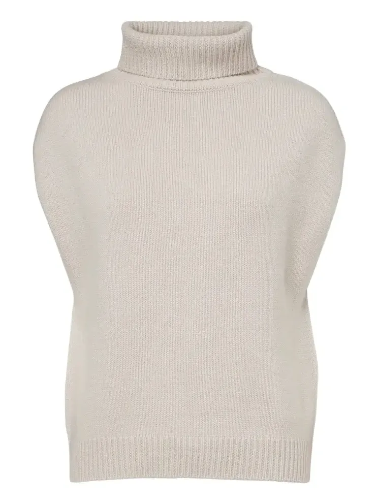 Wool and cashmere turtleneck sweater vest Wool and cashmere turtleneck sweater vest