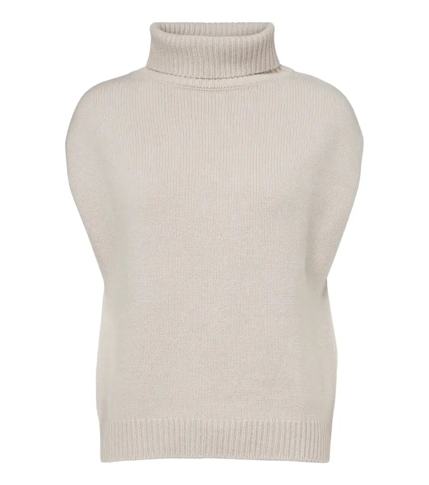 Wool and cashmere turtleneck sweater vest Wool and cashmere turtleneck sweater vest