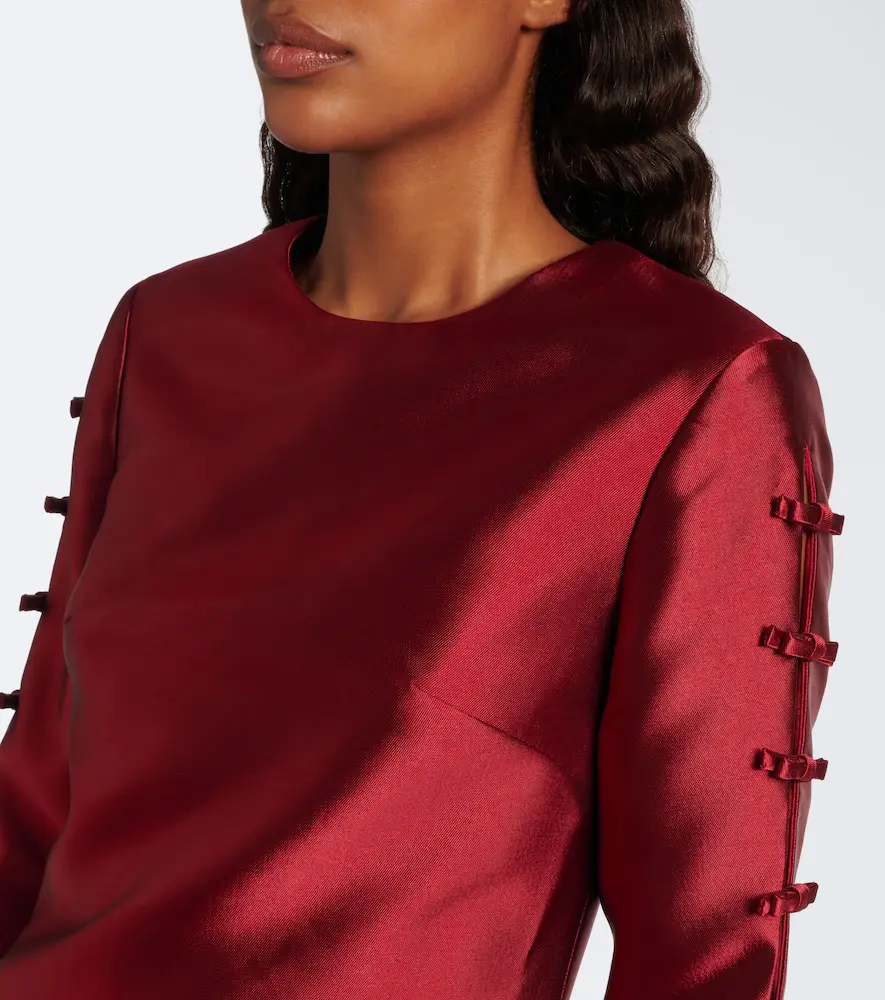 Simkhai Fiora bow-detail satin minidress | Thumbnail 4 Simkhai Fiora bow-detail satin minidress | Thumbnail 4