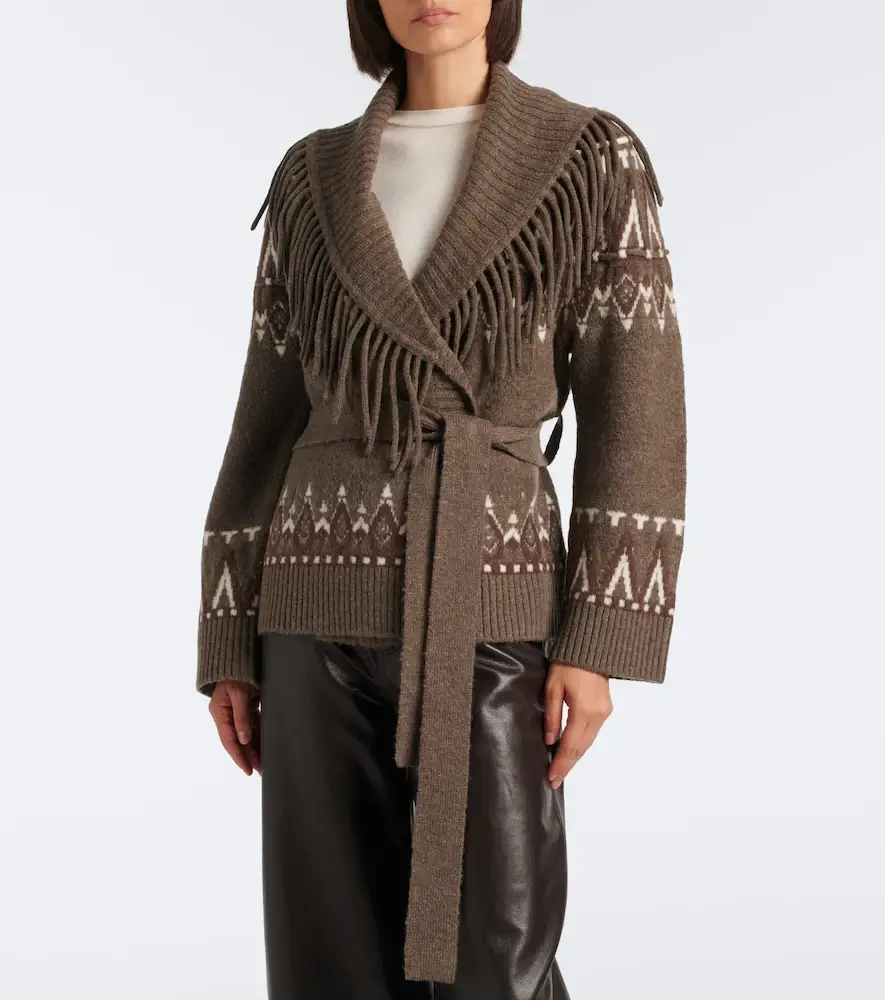Simkhai Anaise Fair Isle wool-blend wrap cardigan | Thumbnail 5 Simkhai Anaise Fair Isle wool-blend wrap cardigan | Thumbnail 5