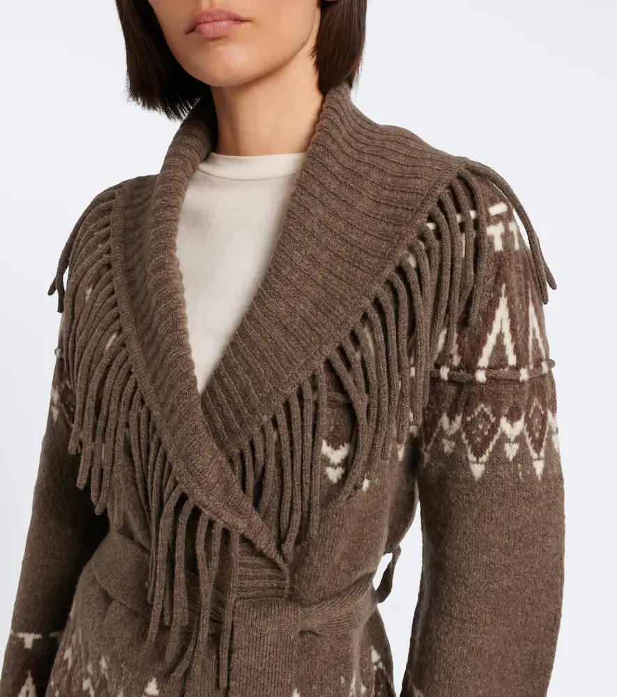 Simkhai Anaise Fair Isle wool-blend wrap cardigan | Thumbnail 6 Simkhai Anaise Fair Isle wool-blend wrap cardigan | Thumbnail 6