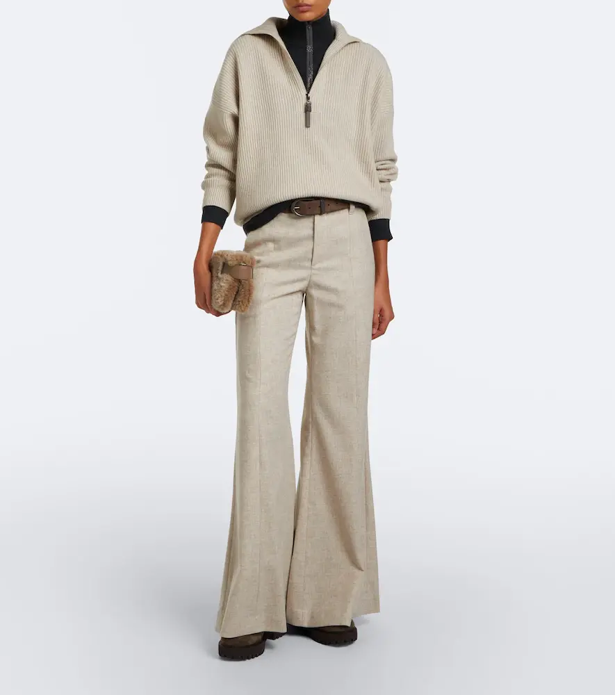 Brunello Cucinelli Monili cashmere half-zip sweater | Thumbnail 2 Brunello Cucinelli Monili cashmere half-zip sweater | Thumbnail 2