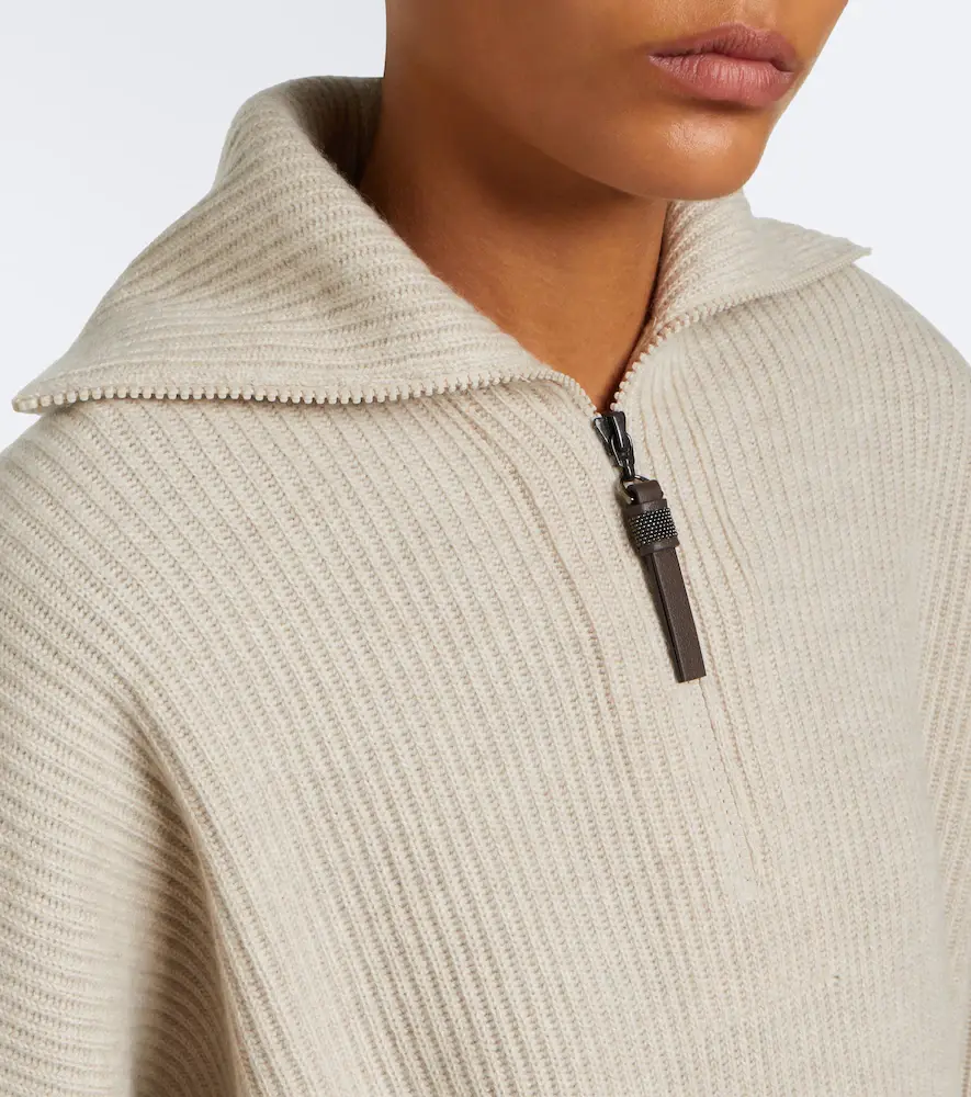 Brunello Cucinelli Monili cashmere half-zip sweater | Thumbnail 6 Brunello Cucinelli Monili cashmere half-zip sweater | Thumbnail 6
