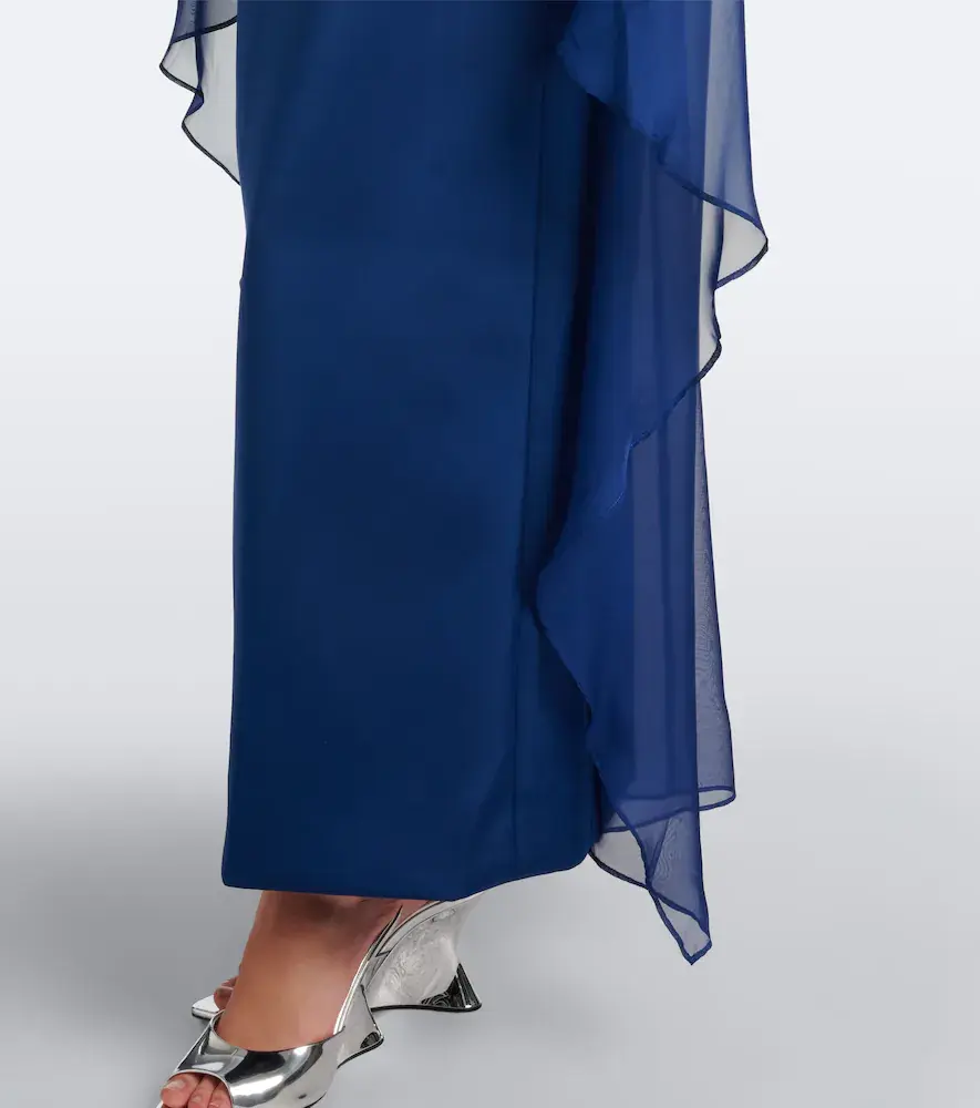 Simkhai Fiora caped organza-trimmed gown | Thumbnail 7 Simkhai Fiora caped organza-trimmed gown | Thumbnail 7
