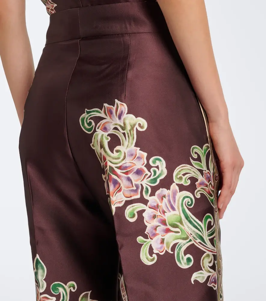 ALÉMAIS Alémais Josie floral cropped wide-leg pants | Thumbnail 3 ALÉMAIS Alémais Josie floral cropped wide-leg pants | Thumbnail 3