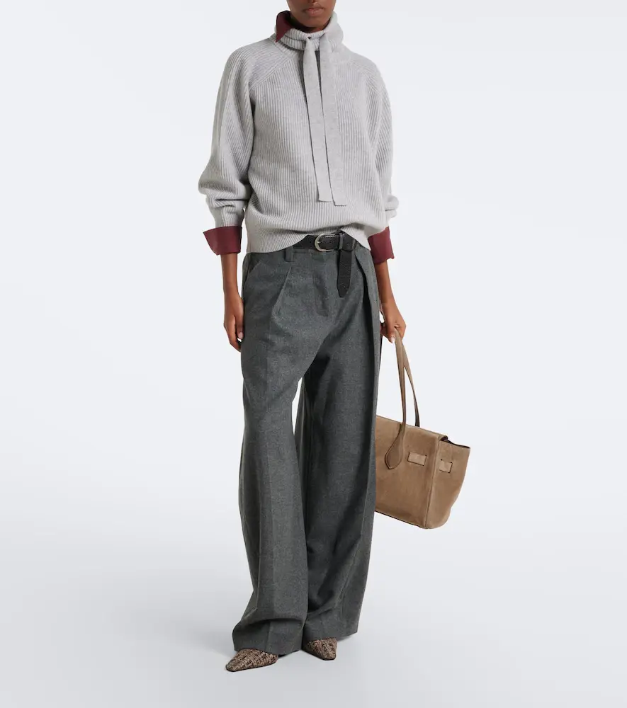 Brunello Cucinelli Ribbed-knit cashmere sweater | Thumbnail 3 Brunello Cucinelli Ribbed-knit cashmere sweater | Thumbnail 3