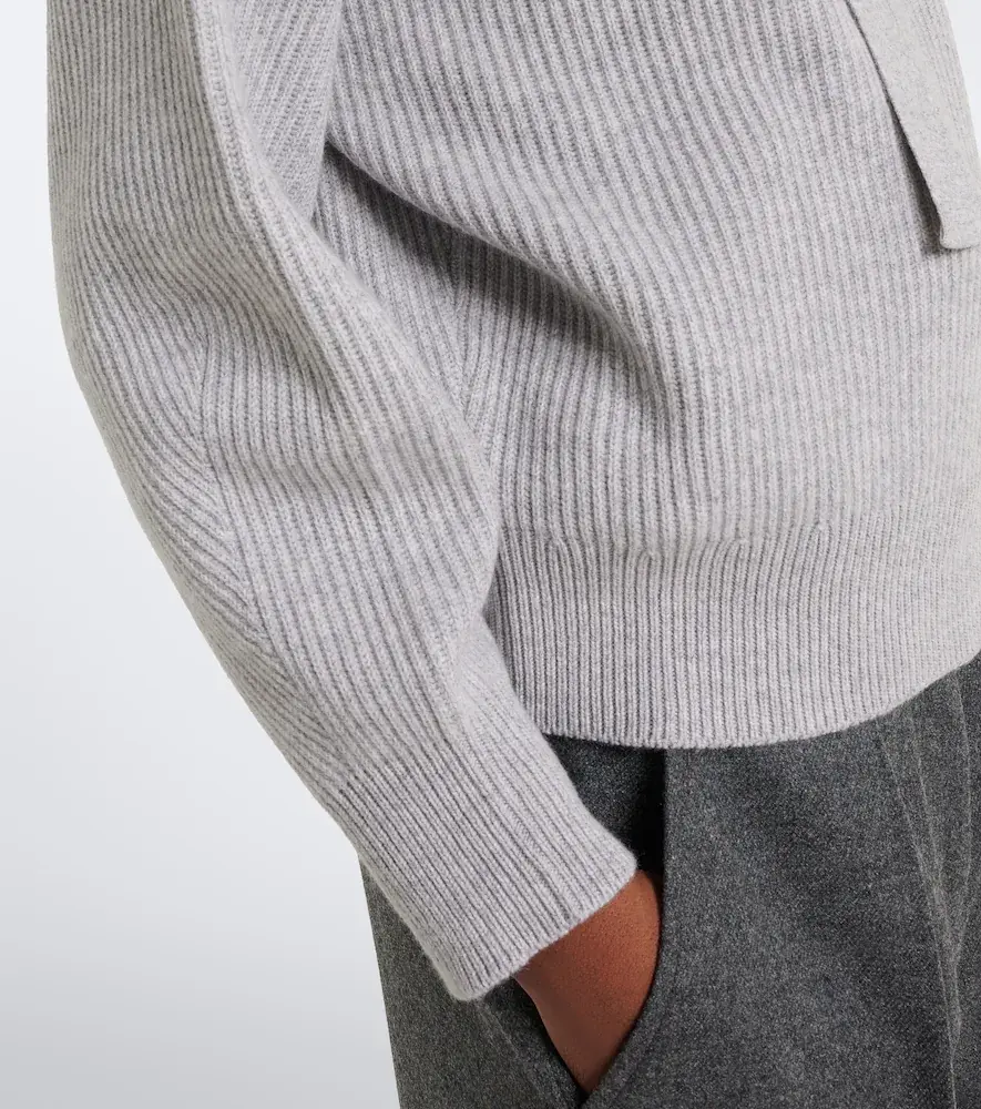 Brunello Cucinelli Ribbed-knit cashmere sweater | Thumbnail 4 Brunello Cucinelli Ribbed-knit cashmere sweater | Thumbnail 4