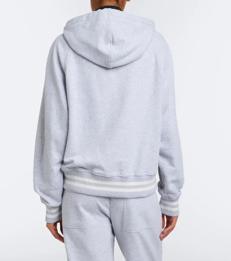 Brunello Cucinelli Cotton jersey zip-up hoodie | Thumbnail 3 Brunello Cucinelli Cotton jersey zip-up hoodie | Thumbnail 3