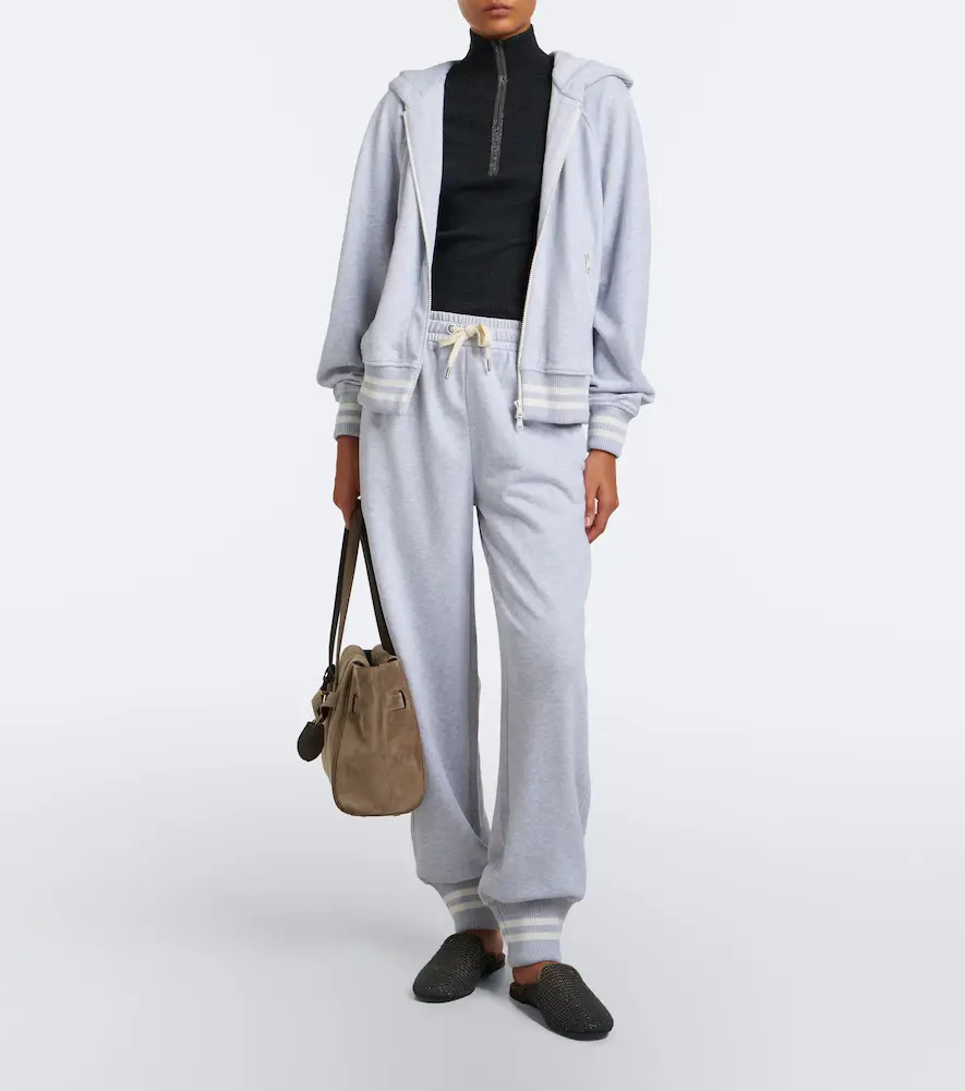 Brunello Cucinelli Cotton jersey zip-up hoodie | Thumbnail 7 Brunello Cucinelli Cotton jersey zip-up hoodie | Thumbnail 7