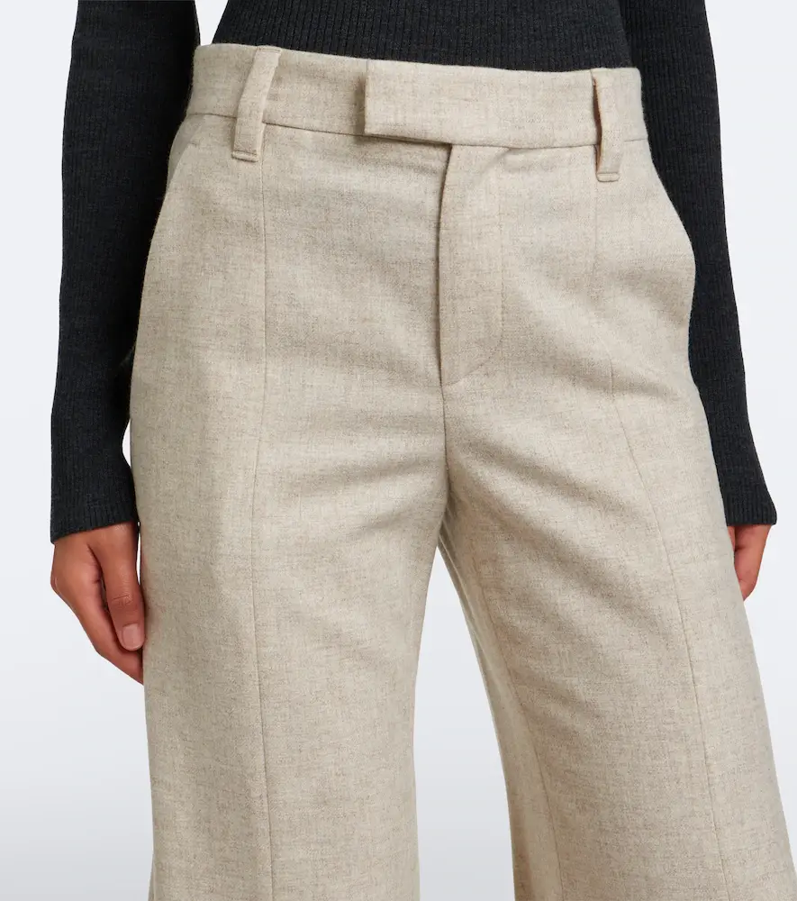 Brunello Cucinelli Monili wool and cashmere wide-leg pants | Thumbnail 4 Brunello Cucinelli Monili wool and cashmere wide-leg pants | Thumbnail 4