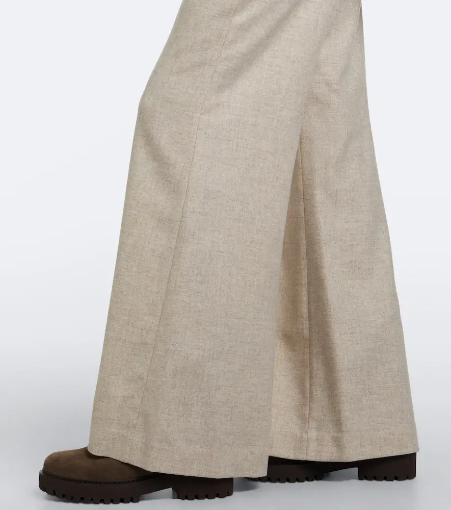 Brunello Cucinelli Monili wool and cashmere wide-leg pants | Thumbnail 5 Brunello Cucinelli Monili wool and cashmere wide-leg pants | Thumbnail 5