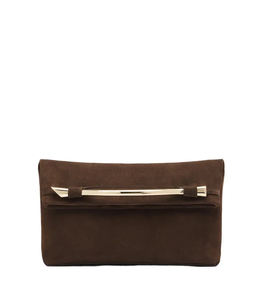 AMANU Egypt suede clutch