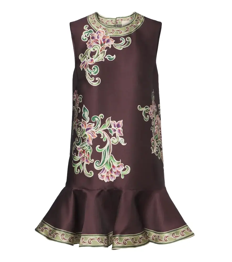 ALÉMAIS Alémais Josie floral ruffled minidress