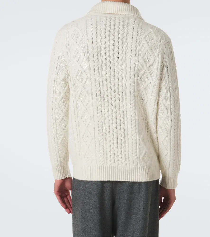 Arch4 Mr Walter cable-knit cashmere cardigan | Thumbnail 3 Arch4 Mr Walter cable-knit cashmere cardigan | Thumbnail 3