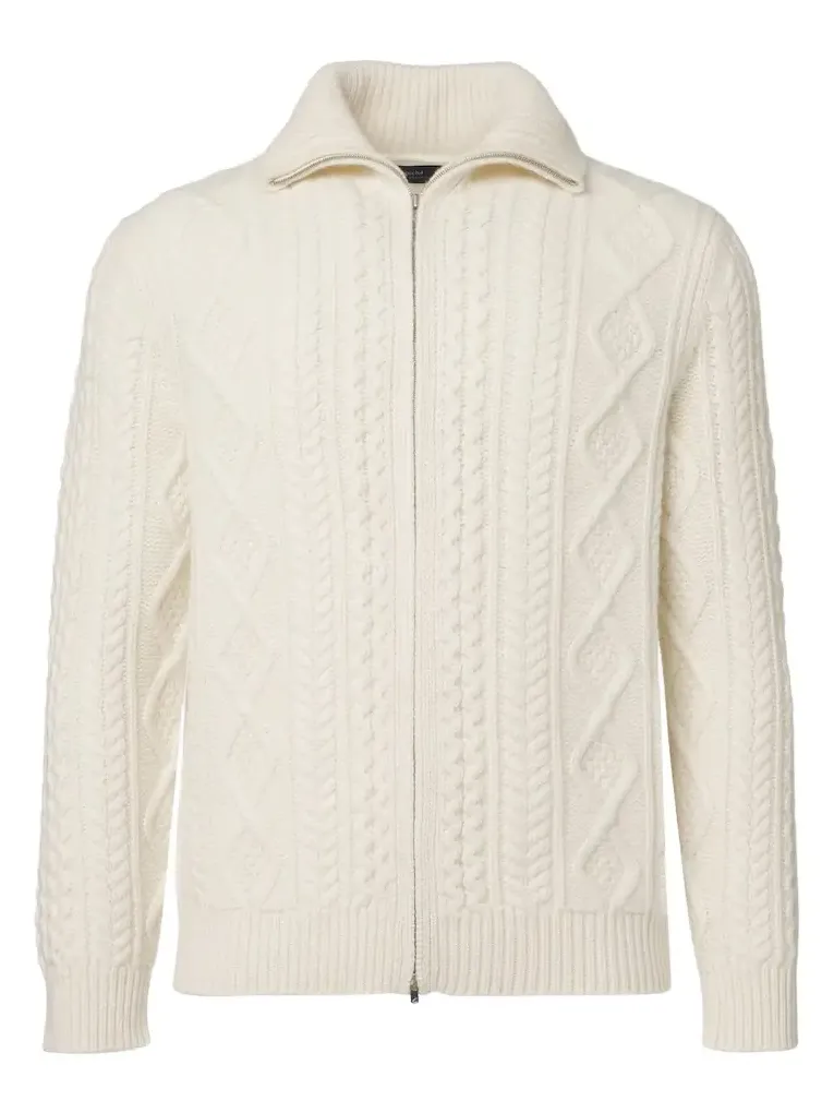 Mr Walter cable-knit cashmere cardigan Mr Walter cable-knit cashmere cardigan
