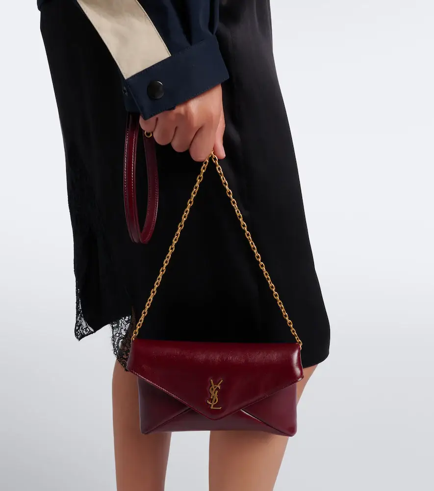 Saint Laurent Cassandre Small leather pouch with strap | Thumbnail 4 Saint Laurent Cassandre Small leather pouch with strap | Thumbnail 4