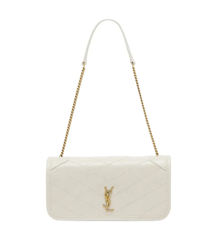 Saint Laurent Niki leather wallet on chain