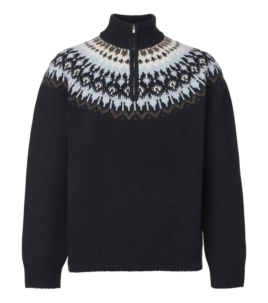 Arch4 Mr Saint Gervais Fair Isle cashmere sweater