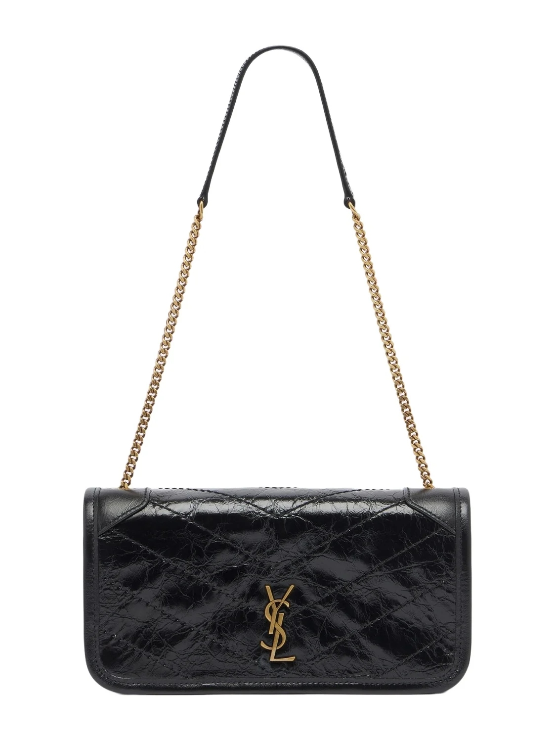 Saint Laurent Niki leather wallet on chain