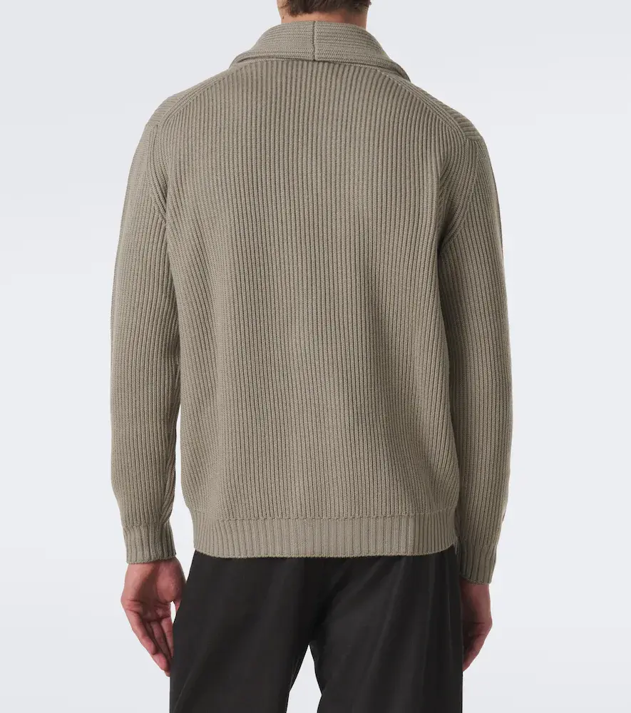 Thom Sweeney Ribbed-knit wool cardigan | Thumbnail 4 Thom Sweeney Ribbed-knit wool cardigan | Thumbnail 4
