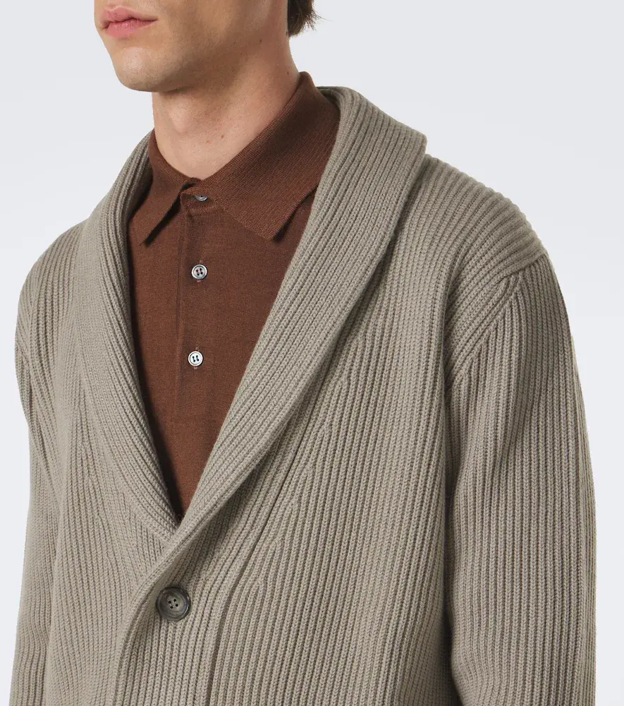 Thom Sweeney Ribbed-knit wool cardigan | Thumbnail 5 Thom Sweeney Ribbed-knit wool cardigan | Thumbnail 5