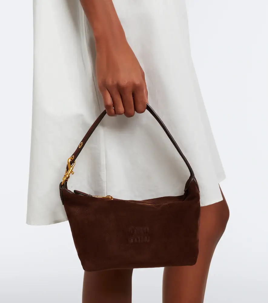 Miu Miu Spirit suede shoulder bag | Thumbnail 6 Miu Miu Spirit suede shoulder bag | Thumbnail 6