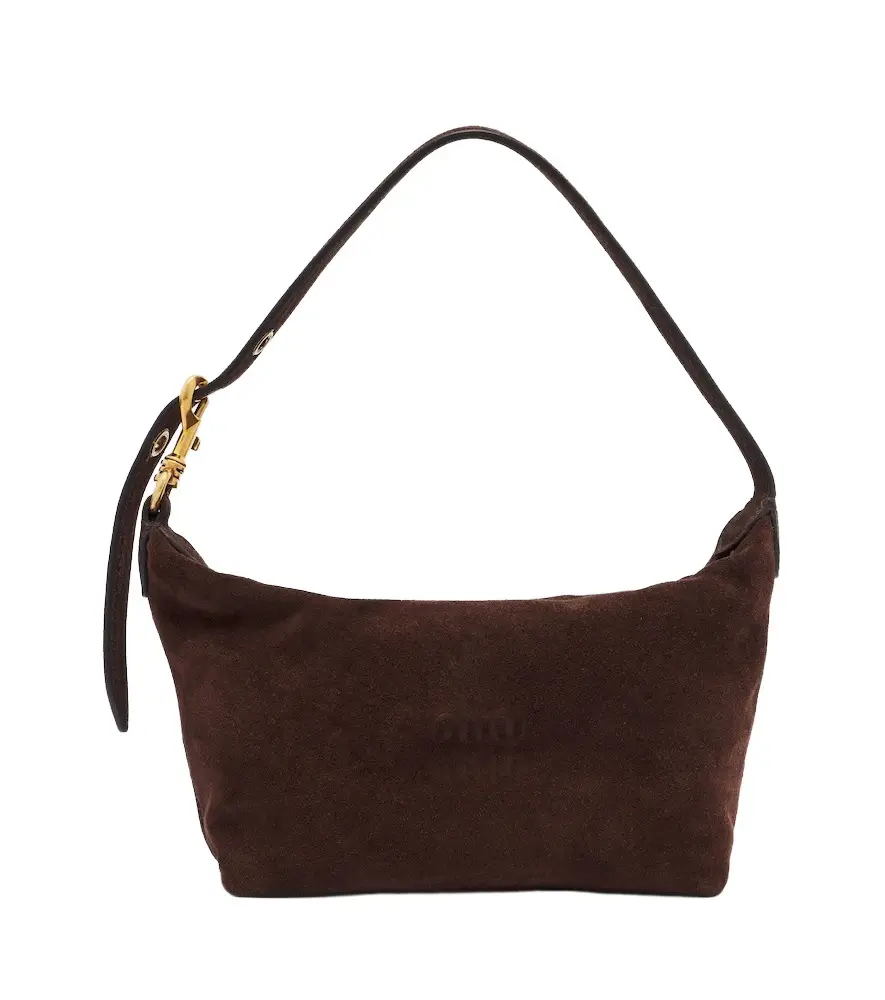 Miu Miu Spirit suede shoulder bag