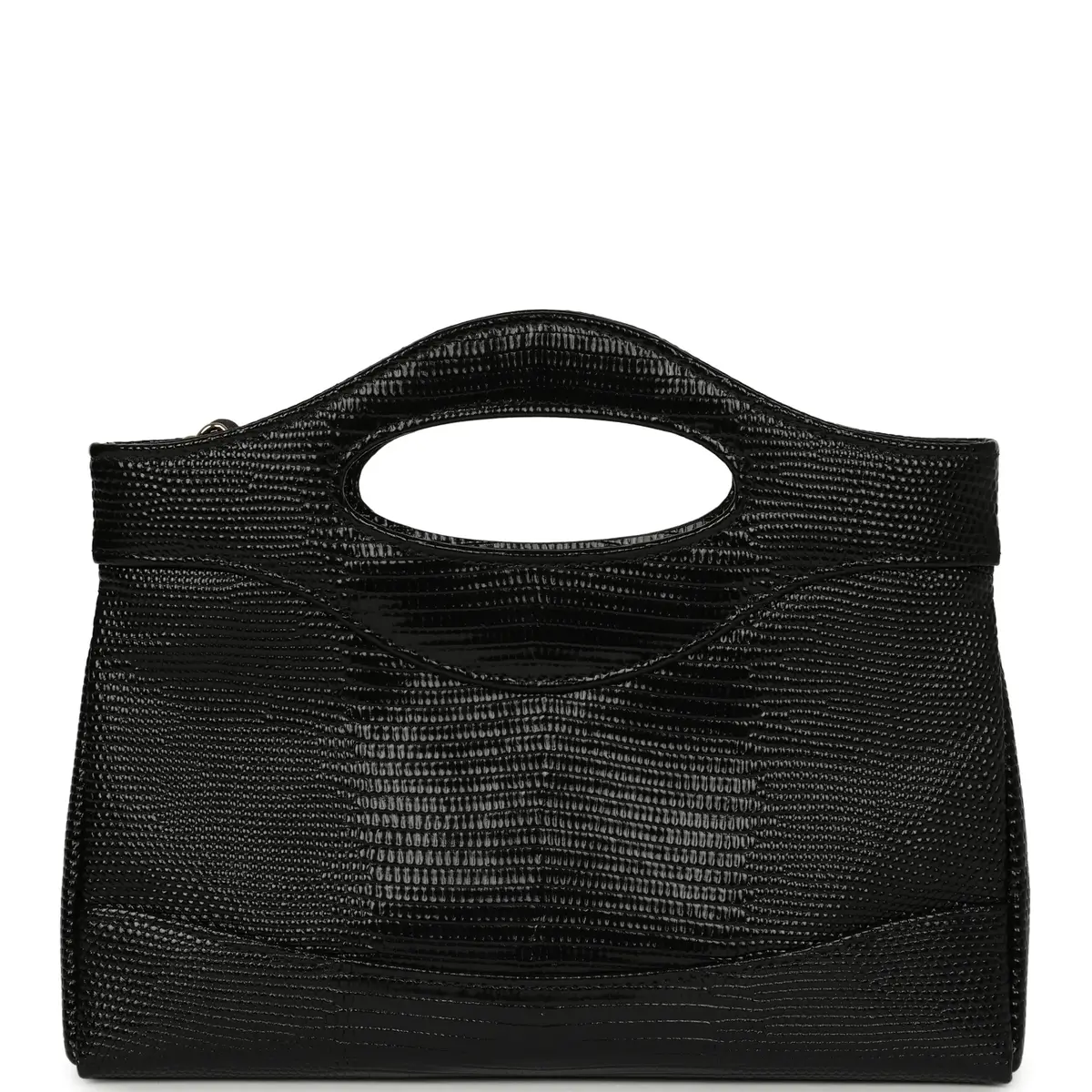 Chanel Chanel 31 Clutch with Chain Black Lizard Embossed Calfskin Gold Hardware | Thumbnail 4 Chanel Chanel 31 Clutch with Chain Black Lizard Embossed Calfskin Gold Hardware | Thumbnail 4