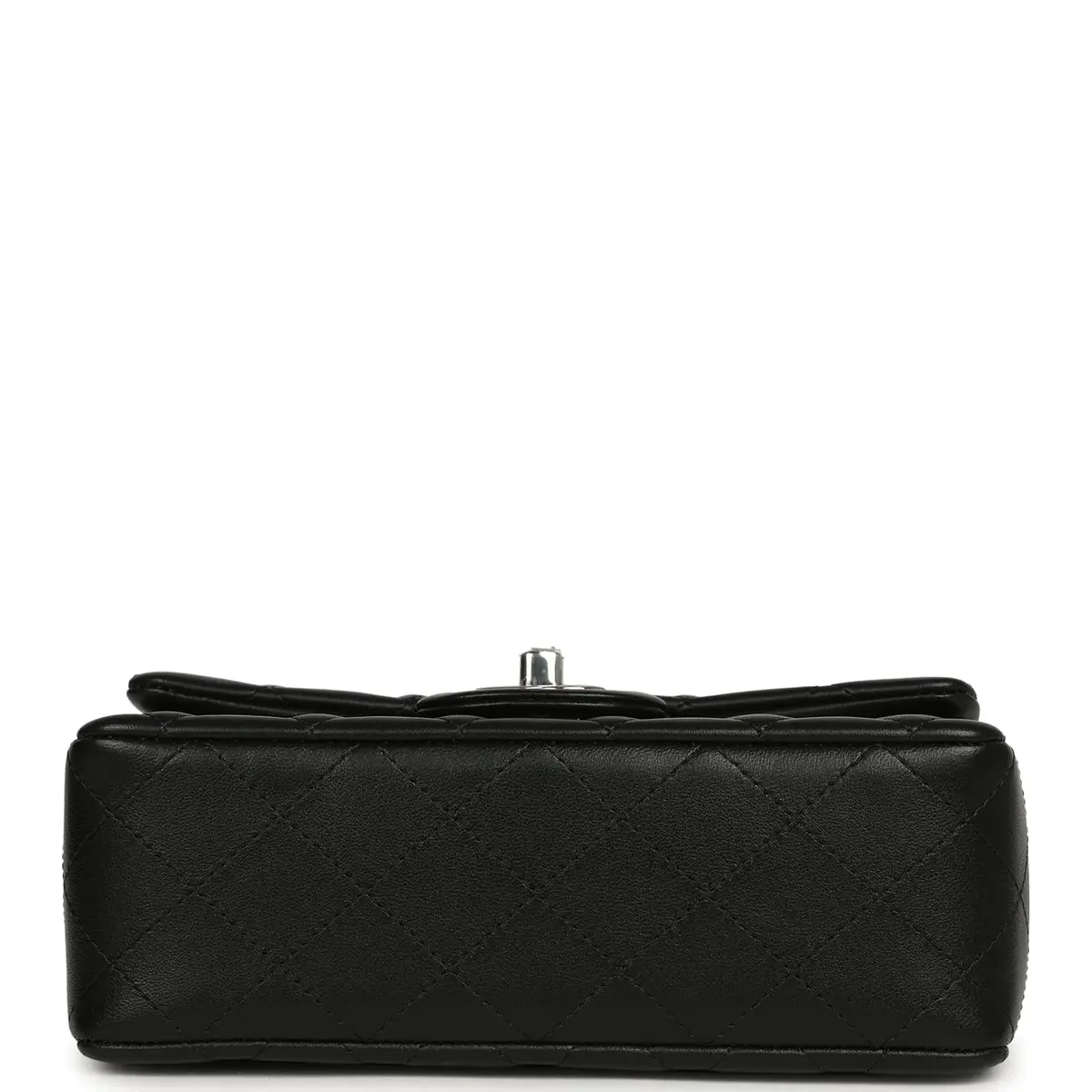 Chanel Chanel Mini Classic Rectangular Flap Bag Black Lambskin Silver Hardware | Thumbnail 6 Chanel Chanel Mini Classic Rectangular Flap Bag Black Lambskin Silver Hardware | Thumbnail 6